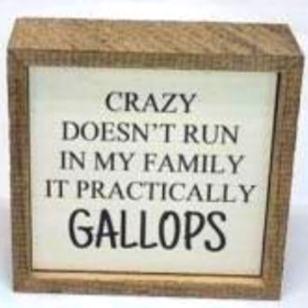 Rustic wooden framed quote.  6"×6"